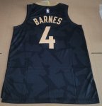 Maillot de Basket #4 Barnes Raptors 22-23 city Noir Imprimé